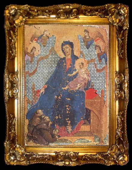 framed  Duccio di Buoninsegna Madonna of the Franciscans, ta009-2
